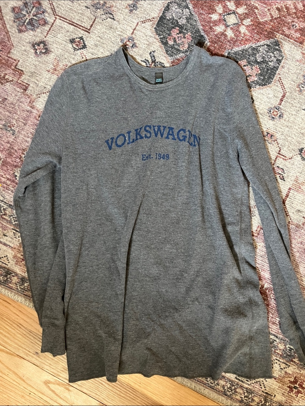 Volkswagen Men's Gray Crewneck Logo Sweater